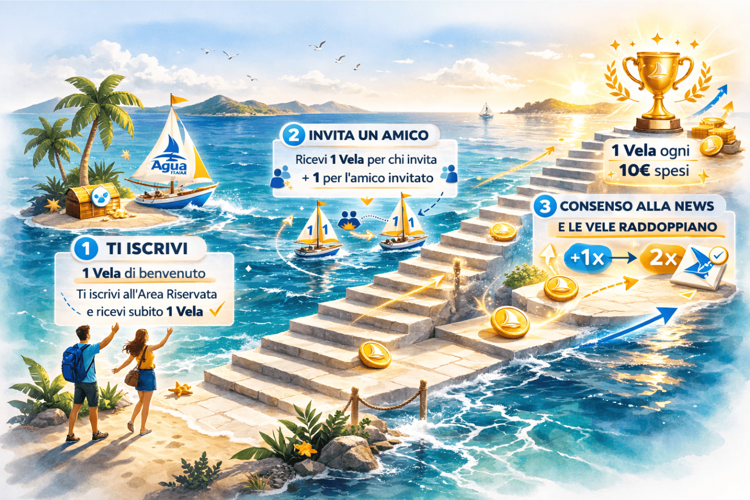 Infografica Programma Fedeltà MyAgua Voyager - Vele